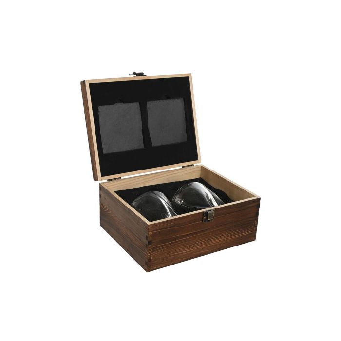 Whisky DKD Home Decor Marron 19.5 x 12 x 25 cm Set de 7 1