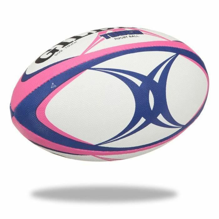 Gilbert Pelota de Rugby Touch Talla 4 para Hombre Rosa y Azul 1 Gilbert Pelota de Rugby Touch Talla 4 para Hombre Rosa y Azul 1