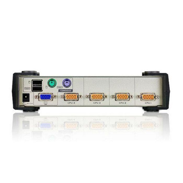 Aten CS84U Switch KVM 4 Puertos USB/PS2 VGA con Cables Incluidos 1