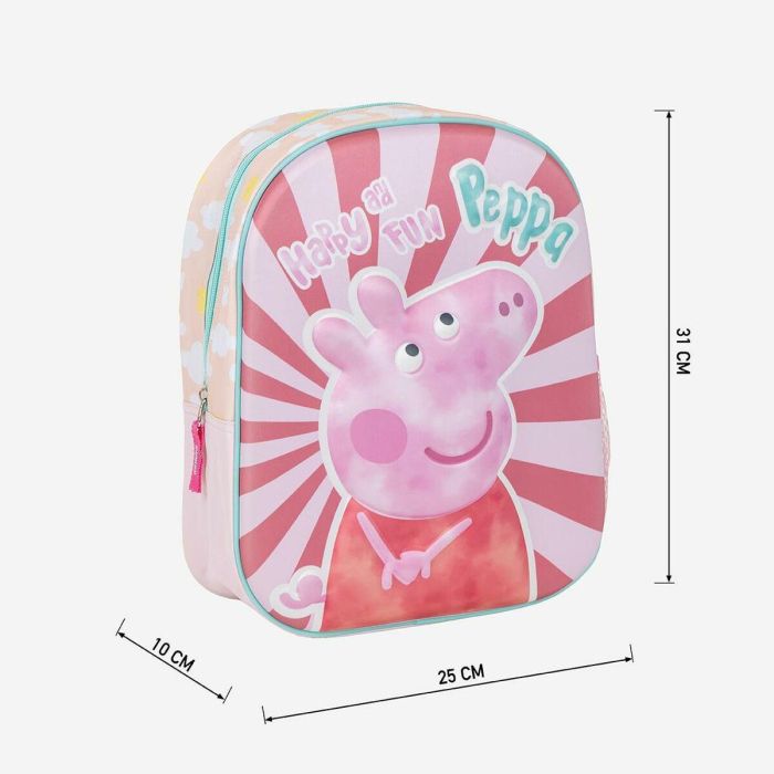 Mochila infantil 3D peppa pig 25.0 x 31.0 x 10.0 cm 1 Mochila infantil 3D peppa pig 25.0 x 31.0 x 10.0 cm 1