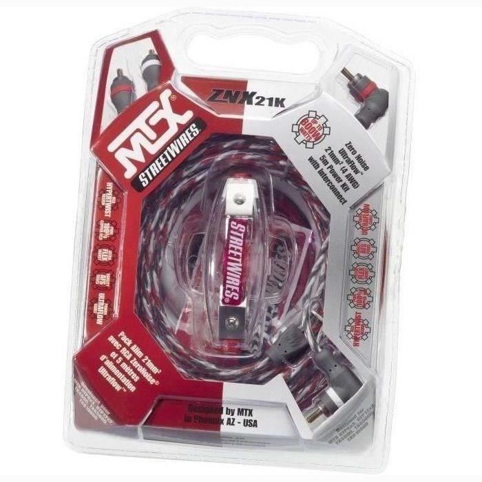 MTX Power Pack 21 mm2 con RCA StreetWires ZNX21K 5 m