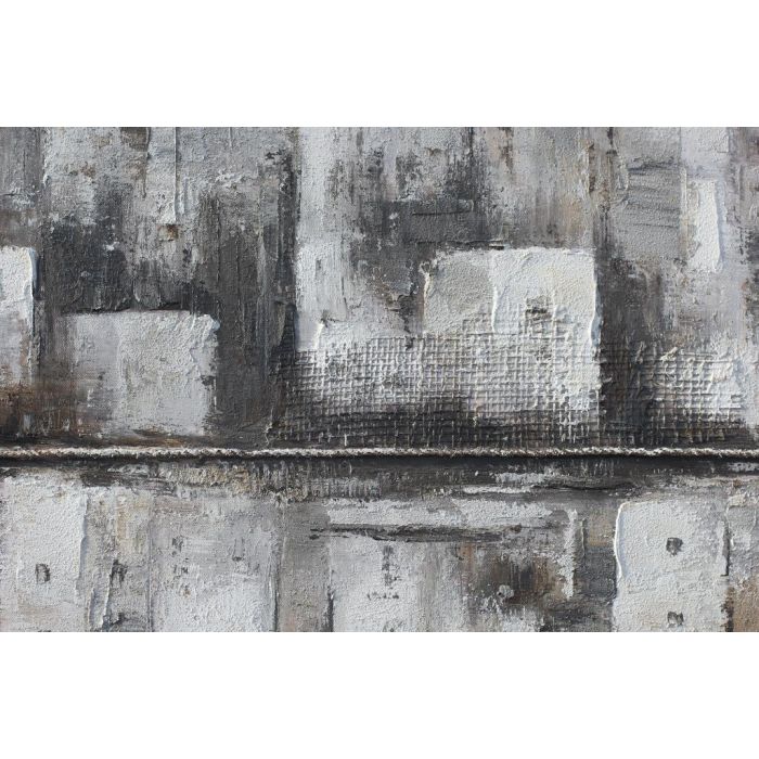 DKD Home Decor Cuadro Abstracto Ciudad Lienzo MDF Gris Azul 120 x 2.8 x 80 cm (2 Unidades) 2