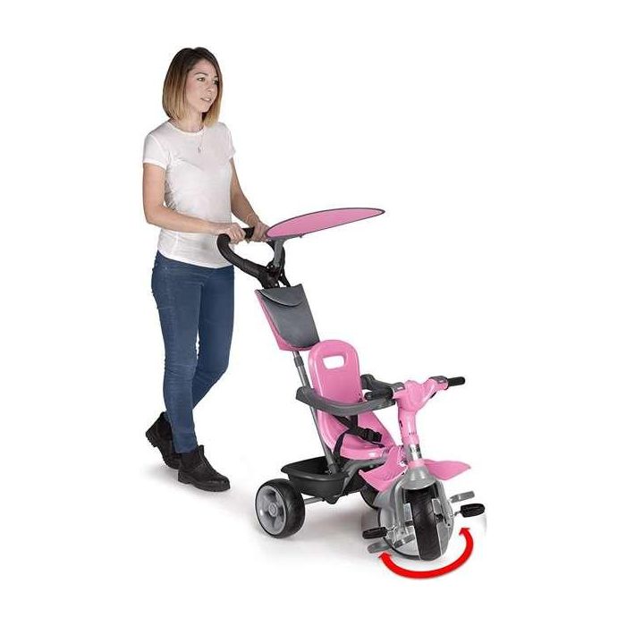 Triciclo baby plus music rosa 91,2x98,3x51,5 cm 6