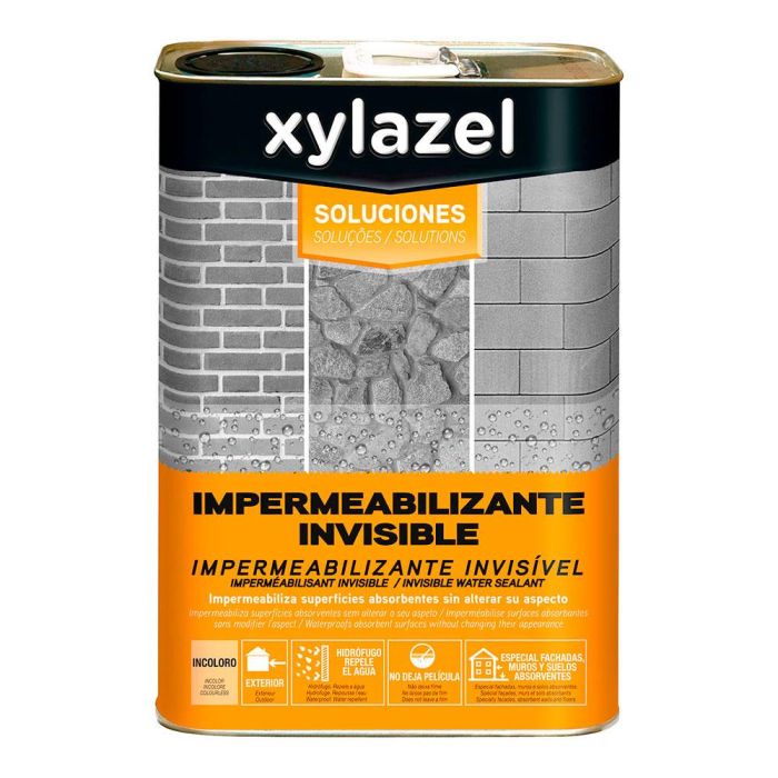 Xylazel Soluciones Impermeabilizante Invisible 0.750l 5396480 - Sin Olores, para Piedra, Ladrillo, Cemento