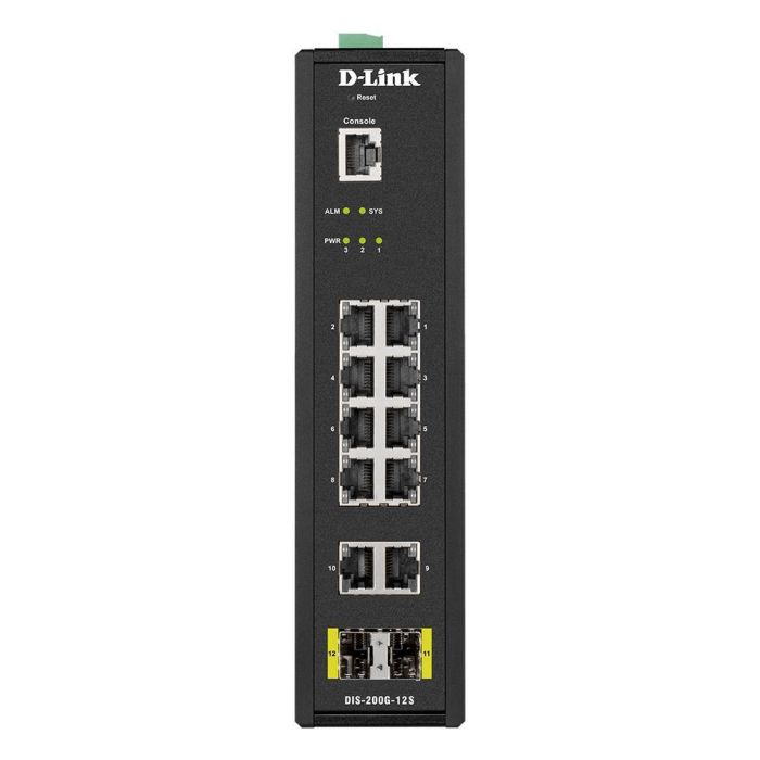 Switch Gestionable D-Link DIS-200G-12S 12 Puertos/ Gigabit 10/100/1000/ SFP 3 Switch Gestionable D-Link DIS-200G-12S 12 Puertos/ Gigabit 10/100/1000/ SFP 3