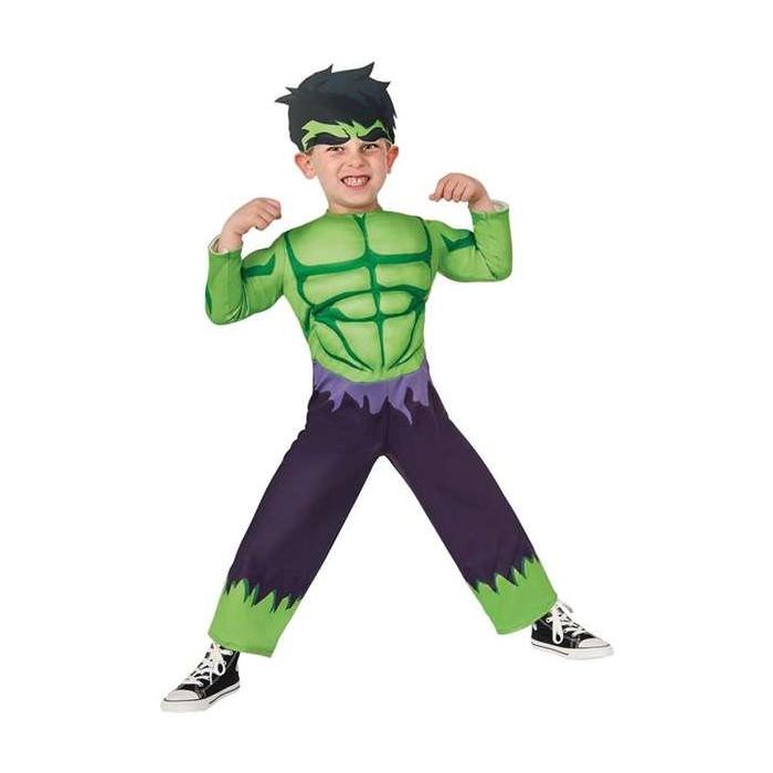 Disfraz infantil musculoso verde t-s 3-6 años Disfraz infantil musculoso verde t-s 3-6 años