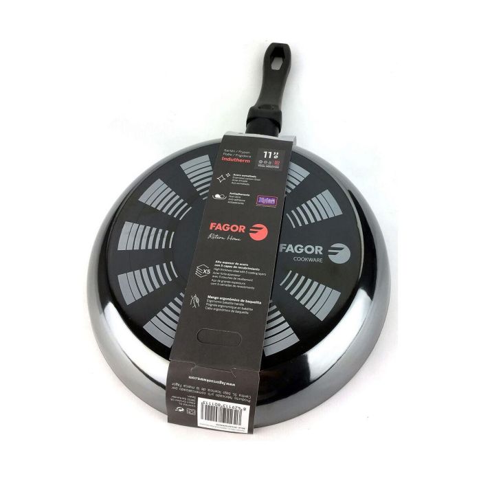 Sartén FAGOR Indutherm Negro Acero Esmaltado (Ø 28 cm) 1 Sartén FAGOR Indutherm Negro Acero Esmaltado (Ø 28 cm) 1