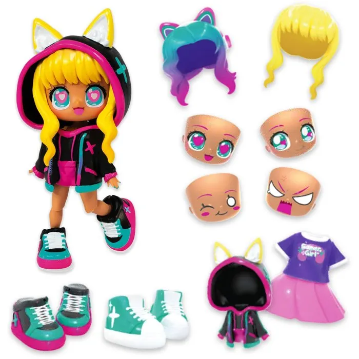 Bandai Muñeca personalizable HEA26350 CyberPunk y Gamer