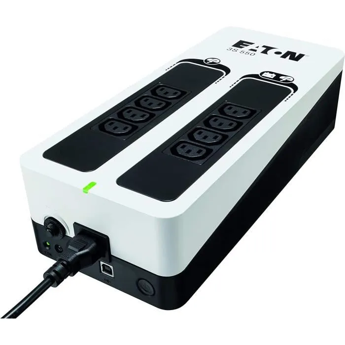 Eaton 3S 550 Inversor IEC, Regleta de Alimentación, Pararrayos - 8 Enchufes 0 Eaton 3S 550 Inversor IEC, Regleta de Alimentación, Pararrayos - 8 Enchufes 0