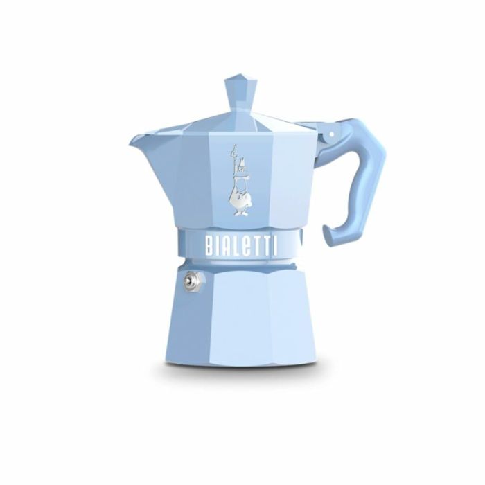 Cafetera Italiana Bialetti MOKA EXCLUSIVE Azul Aluminio 3 Tazas 5