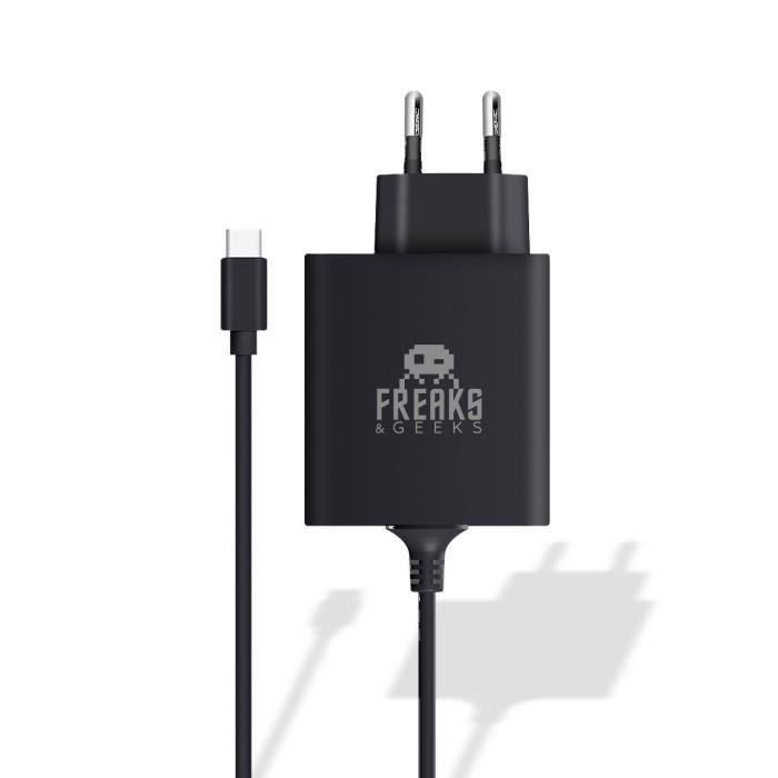 Freaks And Geeks 3701625908388 - Cargador de Red 30W para Nintendo Switch 2 - Negro Freaks And Geeks 3701625908388 - Cargador de Red 30W para Nintendo Switch 2 - Negro