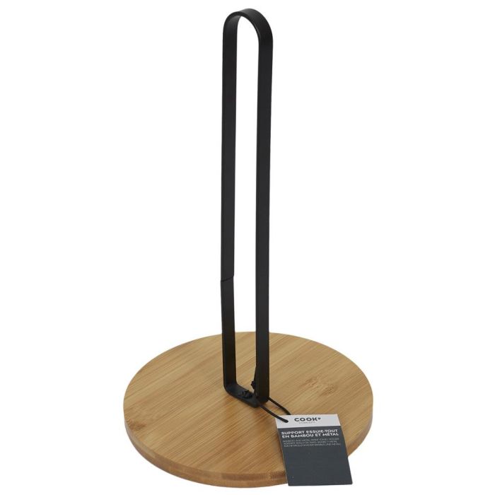 Cook Concept Portarrollos de Cocina Bambú y Metal 0 Cook Concept Portarrollos de Cocina Bambú y Metal 0