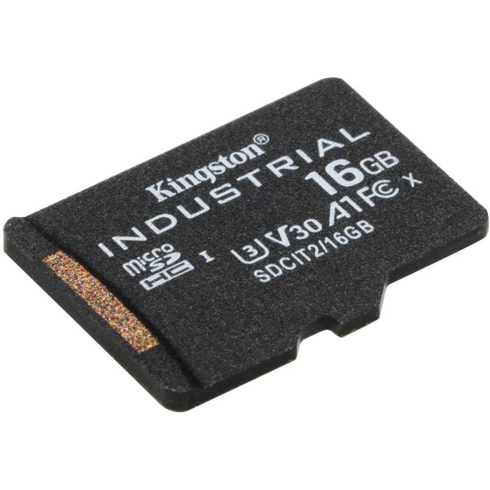 Kingston Tarjeta de Memoria Industrial microSDHC 16 GB Clase U3 V30 A1 hasta 100 MB/s Lectura 1 Kingston Tarjeta de Memoria Industrial microSDHC 16 GB Clase U3 V30 A1 hasta 100 MB/s Lectura 1