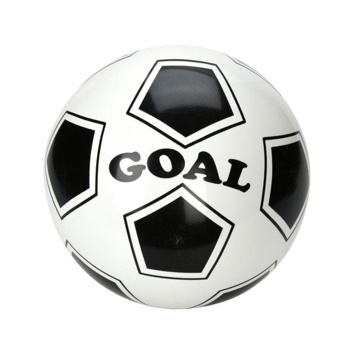 Pelota infantil de plástico Goal Ø23cm - Blanco, rojo, amarillo, azul