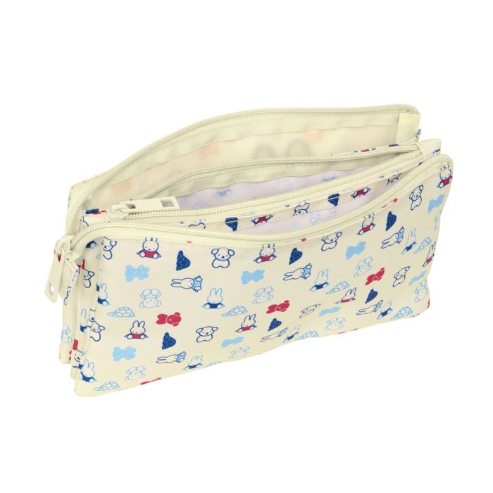 Safta Bolso Estuche Escolar Portatodo Miffy Buddy Reciclado Repelente al Agua con 3 Compartimentos 120x220x30 mm Safta Bolso Estuche Escolar Portatodo Miffy Buddy Reciclado Repelente al Agua con 3 Compartimentos 120x220x30 mm