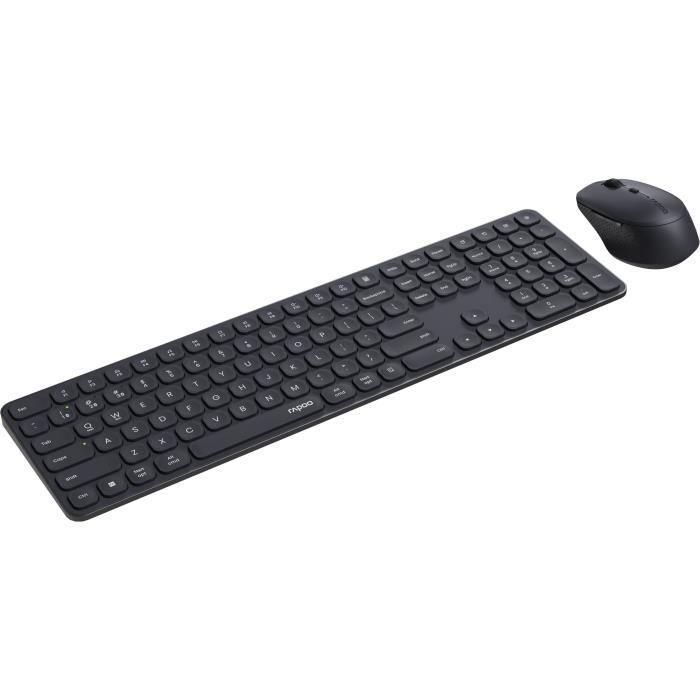 Rapoo 9810M Combo Teclado y Ratón Inalámbrico Multimodo Gris Oscuro 1