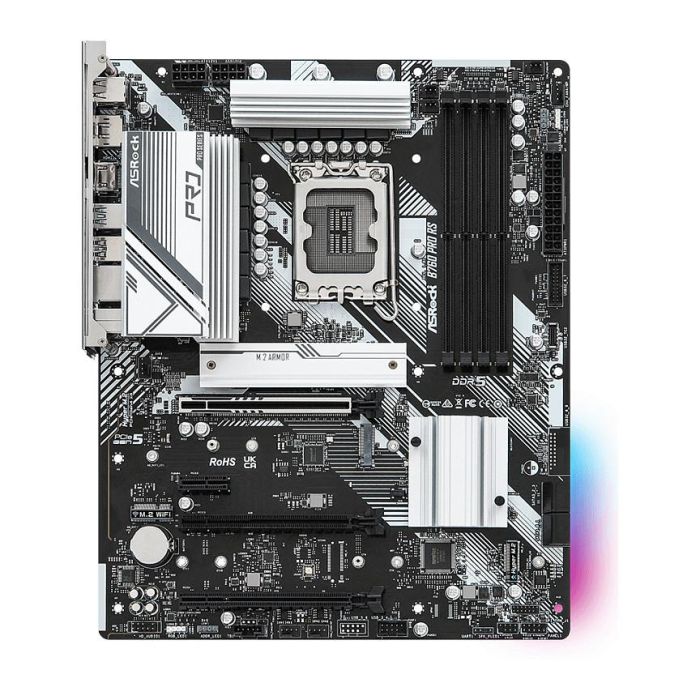 ASRock 90-MXBKS0-A0UAYZ Placa Base B760 PRO RS para Intel LGA 1700 ATX DDR5 1
