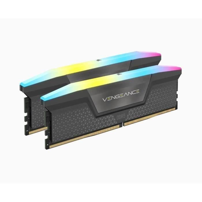Memoria RAM - Corsair - Revenge RGB DDR5 - 32GB 2x16GB DIMM - 5600 MHz - 1.25V - Gris (CMH32GX5M2B5600Z36K) 1 Memoria RAM - Corsair - Revenge RGB DDR5 - 32GB 2x16GB DIMM - 5600 MHz - 1.25V - Gris (CMH32GX5M2B5600Z36K) 1