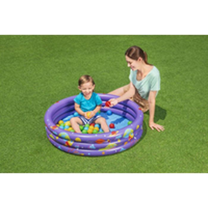 Bestway Piscina Hinchable Infantil 3 Aros con Bolas 102x25 cm +2 Años Interior y Jardin 52466 5