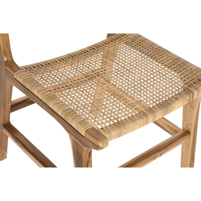Silla DKD Home Decor Marron Claro Natural 55 x 86 x 51 cm 3 Silla DKD Home Decor Marron Claro Natural 55 x 86 x 51 cm 3