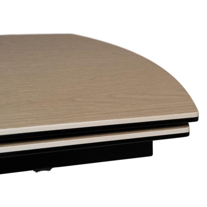 Mesa Extensible Natural-Negro 180 X 90 X 76 cm