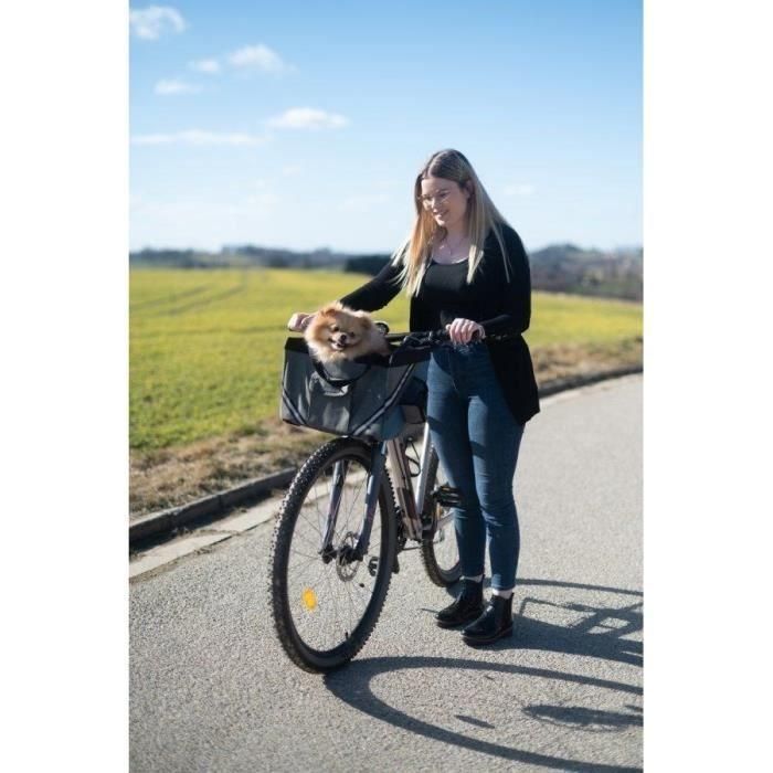Bolsa de bicicleta KERBL para perros o gatos - Vacaciones - Gris/azul - 38x29x25 cm 3 Bolsa de bicicleta KERBL para perros o gatos - Vacaciones - Gris/azul - 38x29x25 cm 3