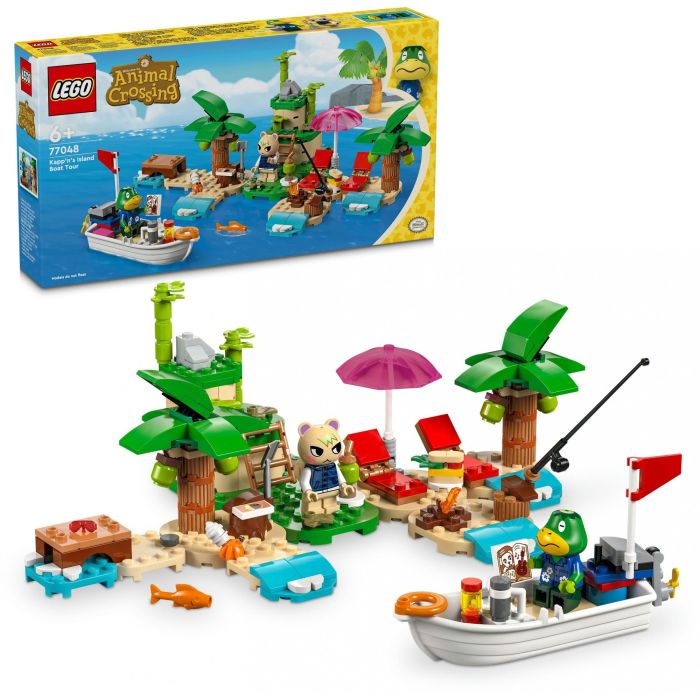 LEGO 77048 Animal Crossing Paseo en Barca con el Capitán Set de Construcción Isla Desierta Munchi Ardilla Personalizable +6 años 2