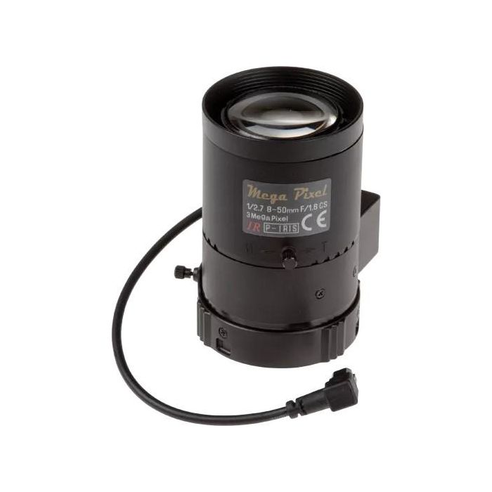 Axis 01469-001 Lente Tamron P-iris 5MP F1.6 con Montura CS 8-50 mm para Cámaras P1367 y P1367-E