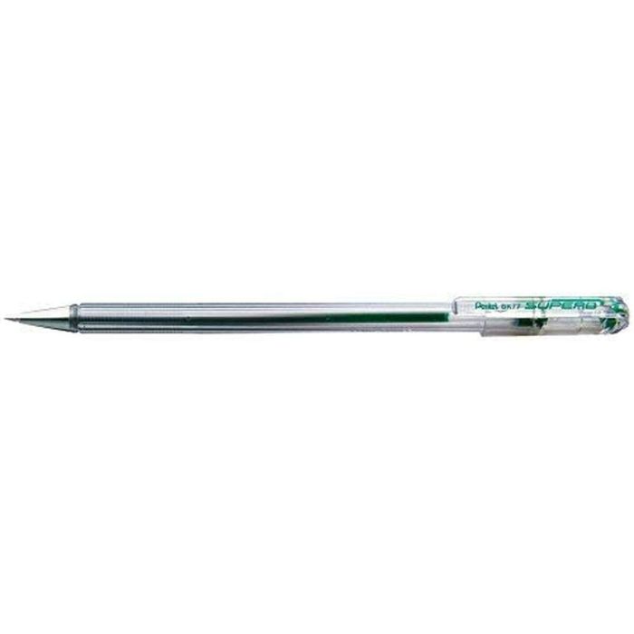 Pentel Bolígrafo Superb Bk77 Verde Caja 12 Ud
