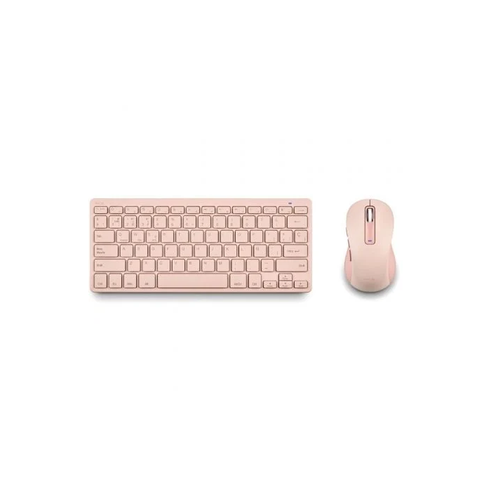 NGS FANTASYKITPINK Teclado y Ratón Inalámbricos Recargables Silenciosos Multimedia Rosa 2