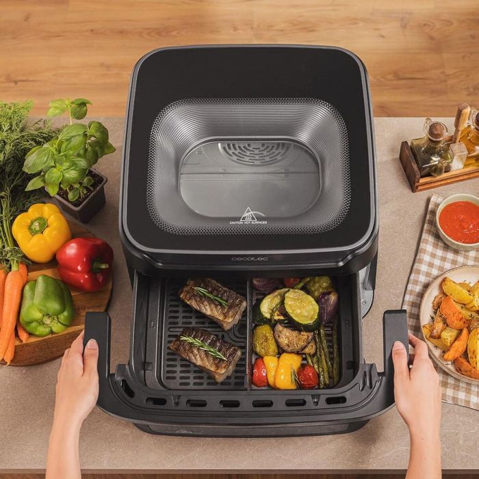 Freidora de Aire Cecotec Cecofry Advance 10000 Full Vision 2200 W 10 L Negro 8 Freidora de Aire Cecotec Cecofry Advance 10000 Full Vision 2200 W 10 L Negro 8