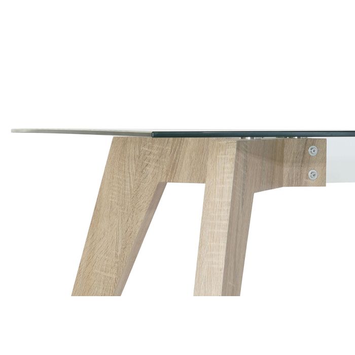 Mesa de Comedor DKD Home Decor Cristal Gris Transparente Madera MDF (160 x 90 x 75 cm) 2