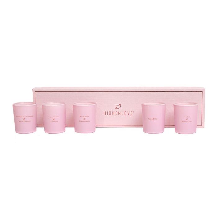 Vela de Masaje Highonlove Naranja Rosa Champán de Fresa Lichi 35 ml