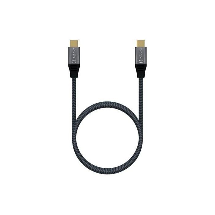 Cable USB 2.0 Tipo-C Aisens A107-0628 5A 100W/ USB Tipo-C Macho - USB Tipo-C Macho/ Hasta 100W/ 60Mbps/ 1m/ Gris 2 Cable USB 2.0 Tipo-C Aisens A107-0628 5A 100W/ USB Tipo-C Macho - USB Tipo-C Macho/ Hasta 100W/ 60Mbps/ 1m/ Gris 2
