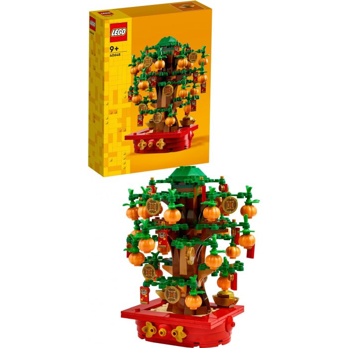 LEGO Árbol del Dinero (40648) - Kit de Construcción para Niños a Partir de 9 Años con 20 Mandarinas, 14 Sobres Rojos y 10 Monedas 14
