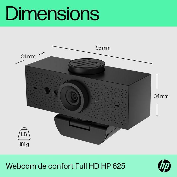 HP Webcam Video FHD 1080P, 30 FPS, Compatible con Windows Hello, Corrección Automática de Luz y Fondo, Micrófonos con Reducción de Ruido - 625 14 HP Webcam Video FHD 1080P, 30 FPS, Compatible con Windows Hello, Corrección Automática de Luz y Fondo, Micrófonos con Reducción de Ruido - 625 14