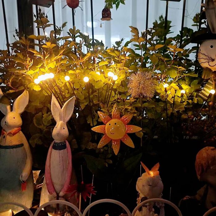 Lumineo 898736 Estaca Solar Luz Fija para Plantas y Jardín 70cm 6 Leds 3