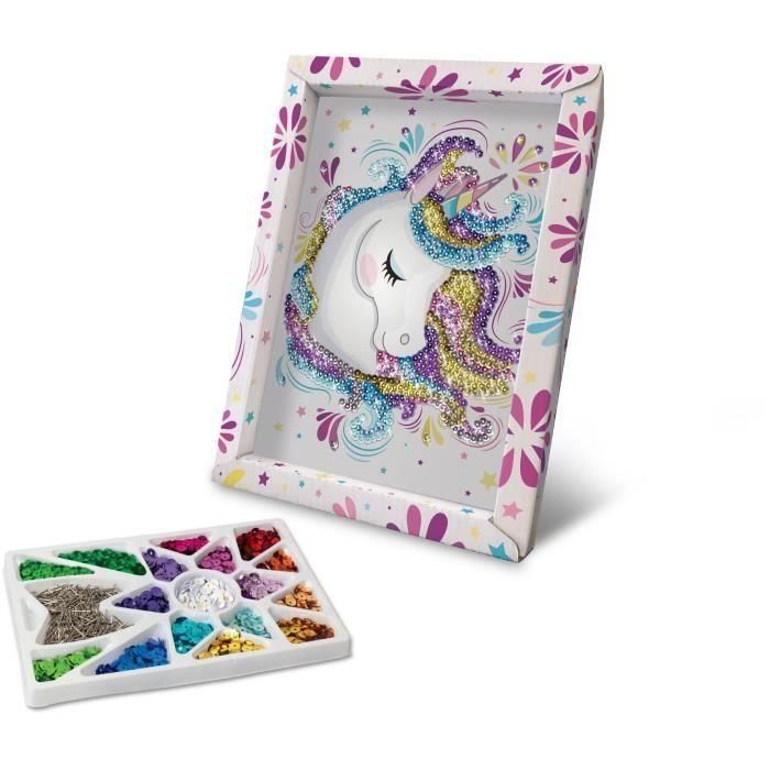Unicornio - ilustración con lentejuelas Unicornio - ilustración con lentejuelas
