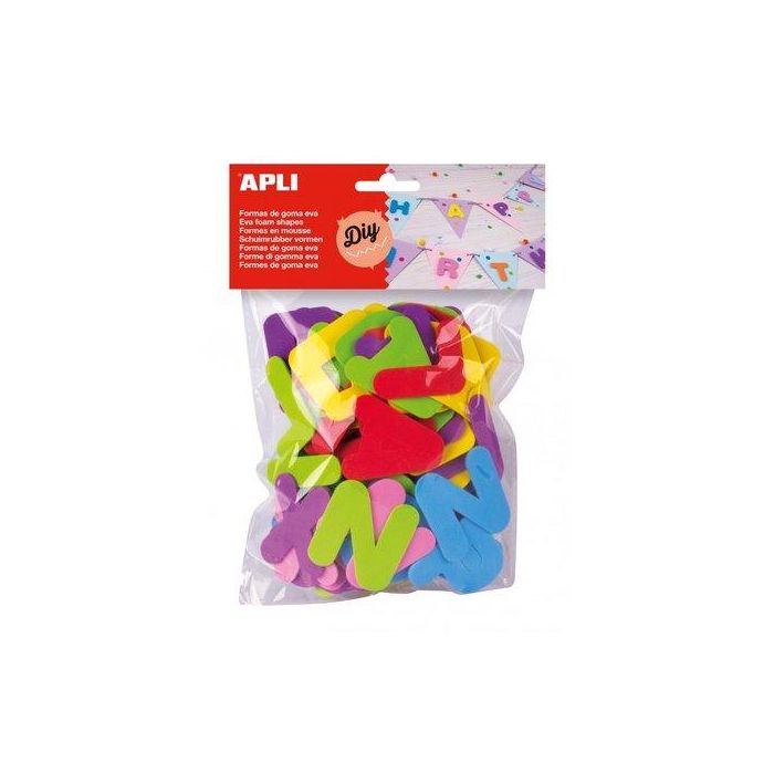 Goma Eva Apli Formas Letras 104 Unidades