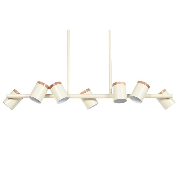 DKD Home Decor Lámpara Techo Urban Blanco Metal Madera 18 x 164 x 104 cm 4