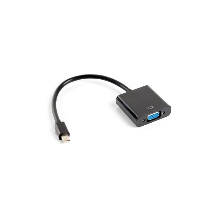 Lanberg Adaptador Mini DisplayPort Macho a VGA Hembra, 20cm, Resolución 1920x1200