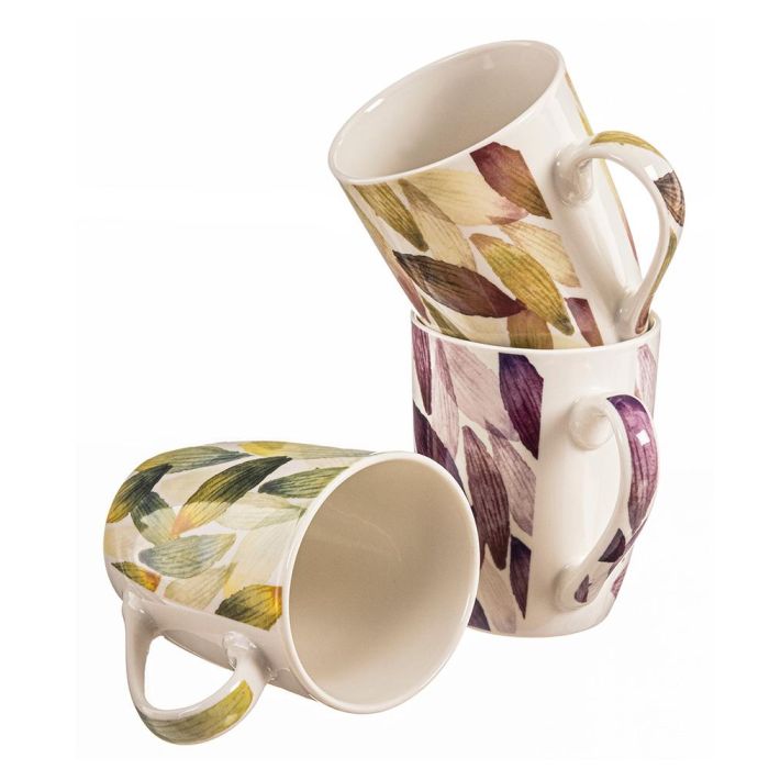 Taza diseño plumas colores surtidos, 340 ml 1 Taza diseño plumas colores surtidos, 340 ml 1