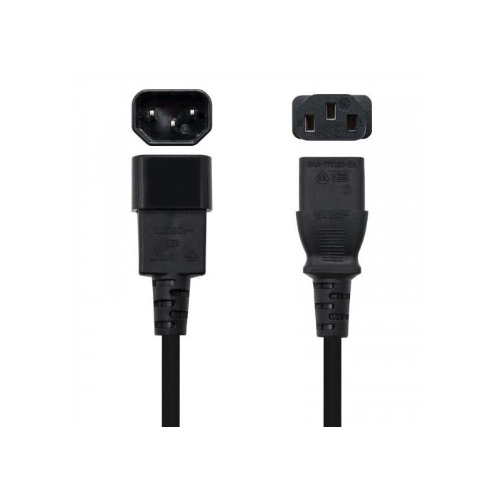 Nanocable CABLE ALIM. CPU C13/H-C14/M 1.5 M 1 Nanocable CABLE ALIM. CPU C13/H-C14/M 1.5 M 1