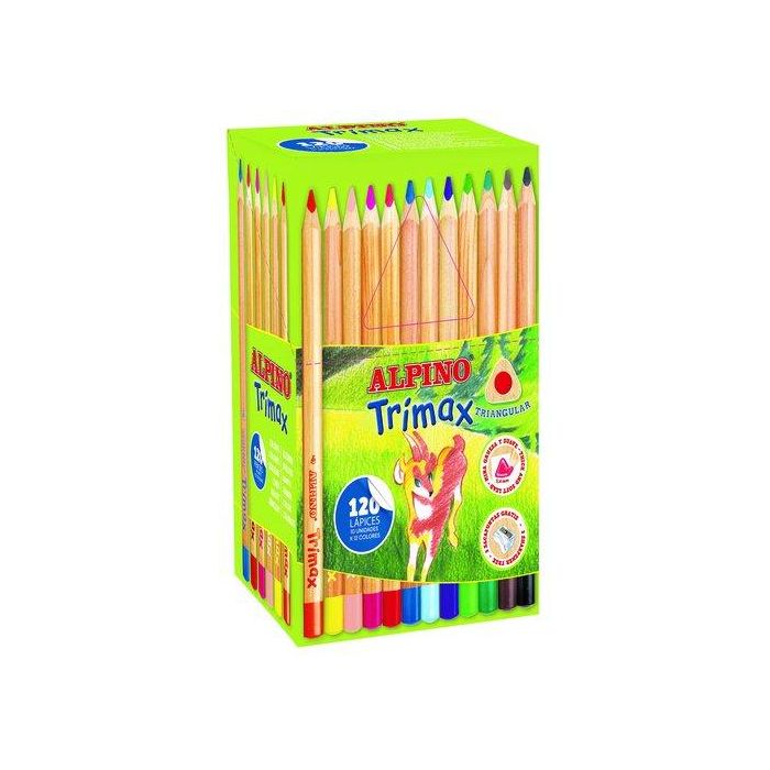 Lapices De Colores Alpino Trimax Classbox Economy Pack De 120 (12 Colores X 10 Ud.)