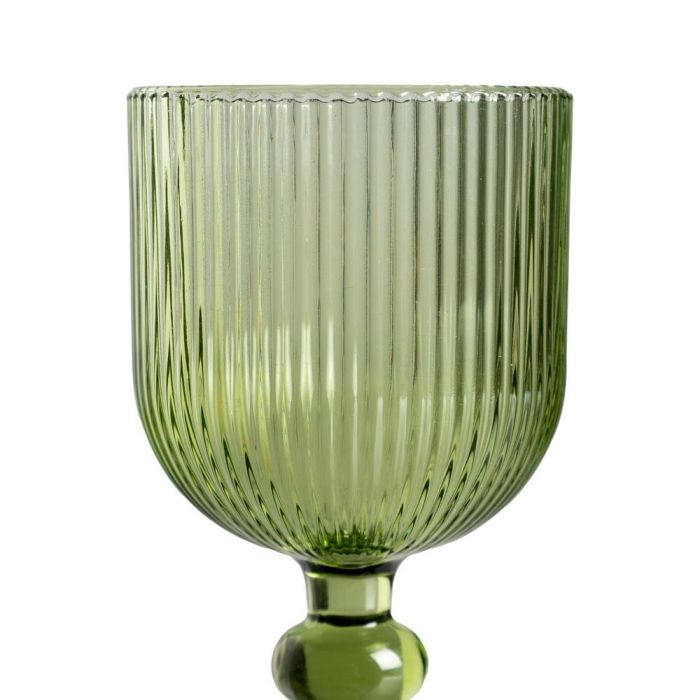 Copa Verde Cristal Decoración 8 X 8 X 14,30 cm