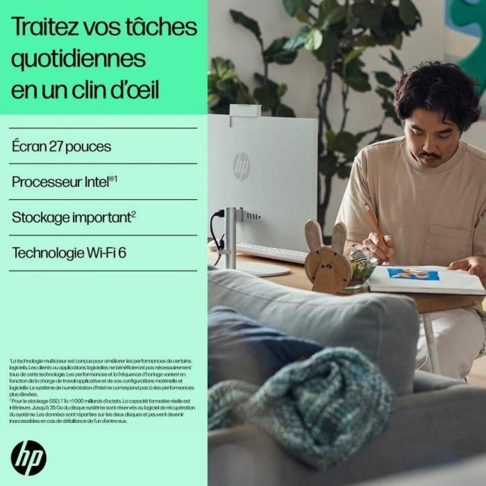 All in One HP 27-cr0008nf 27" 16 GB RAM Intel Core i5-1335U 512 GB SSD 1