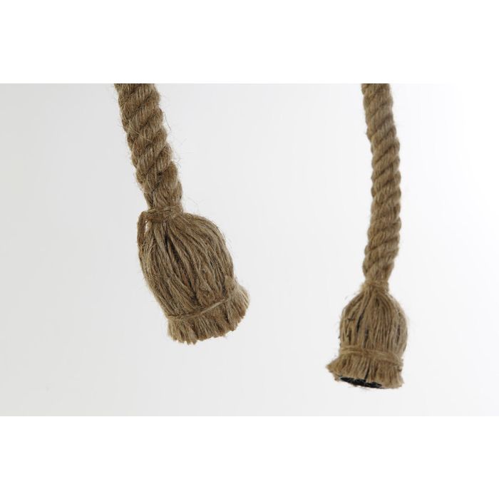 DKD Home Decor Lámpara Techo Balines Bambú Cuerda Metal Marrón Claro 15 x 15 x 51 cm (2 Unidades) 2 DKD Home Decor Lámpara Techo Balines Bambú Cuerda Metal Marrón Claro 15 x 15 x 51 cm (2 Unidades) 2
