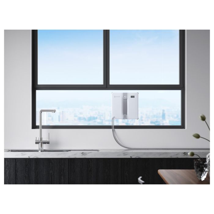 ECOVACS WINBOT Mini Robot Limpiacristales, Succión Universal 22x25 cm, Gris y Blanco, Batería de Ión-Litio, Nivel de Ruido 63 dB