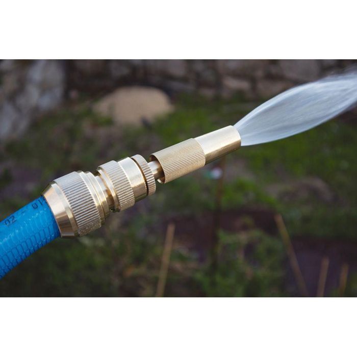 Aqua Control Lanza de Riego Regulable de Latón con Conexión Rápida y Acople 1 Aqua Control Lanza de Riego Regulable de Latón con Conexión Rápida y Acople 1