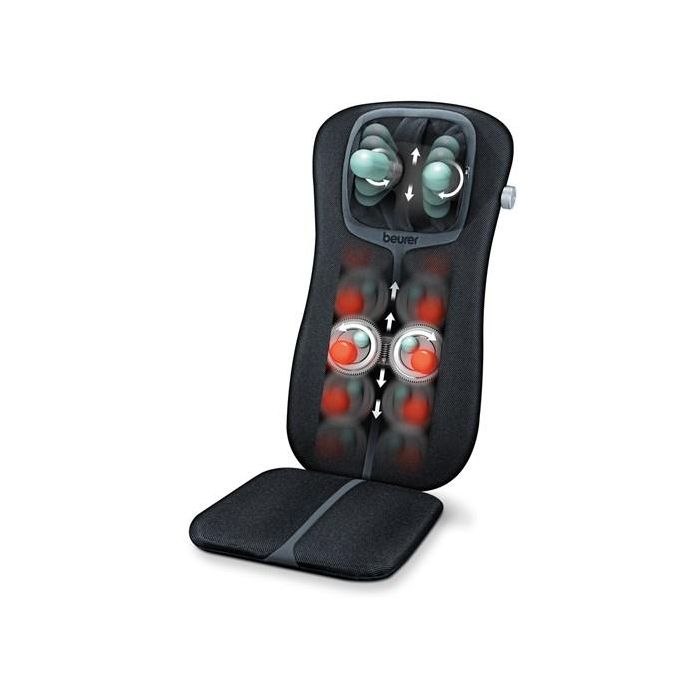 Beurer MG-254 Funda Asiento Masaje Shiatsu con Calor y Luz para Espalda y Cuello, Ajustable 1 Beurer MG-254 Funda Asiento Masaje Shiatsu con Calor y Luz para Espalda y Cuello, Ajustable 1